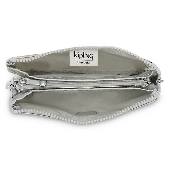 Kipling Creativity Large Classic Metallic Pouch Táska Bézs | HU 2072YX